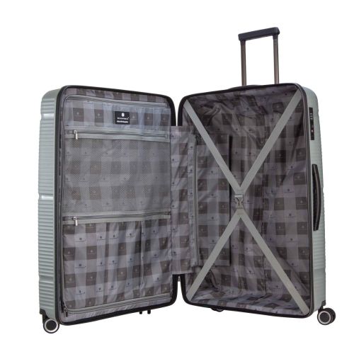 Чемодан Гигант XL Полипропилен Snowball 94103 Франция 105л 77х51х31см Серебряный