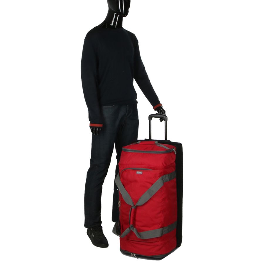 Сумка на колесах Большая (L) Airtex 819 Adrastée 80х37x40 см 88 л Красная (Red)