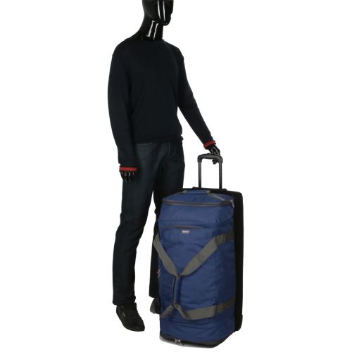Большая сумка на колесах Airtex 819 Adrastée 80х37x40 см 88 л Синяя (Blue)