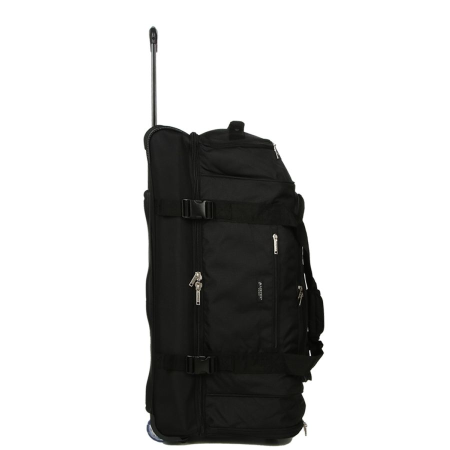 Большая сумка на колесах Airtex 819 Adrastée 80х37x40 см 88 л Черная (Black)