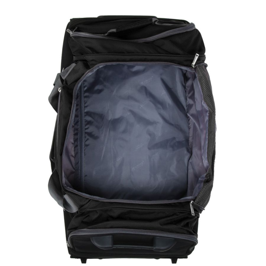 Большая сумка на колесах Airtex 819 Adrastée 80х37x40 см 88 л Черная (Black)