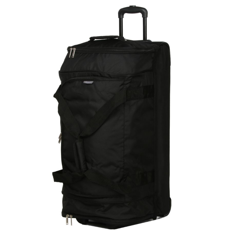 Большая сумка на колесах Airtex 819 Adrastée 80х37x40 см 88 л Черная (Black)