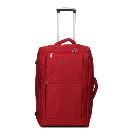 Чемодан Средний+ (M+) тканевый на 2 колесах Airtex 525 Queluz 68x40x22см 60л Красный
