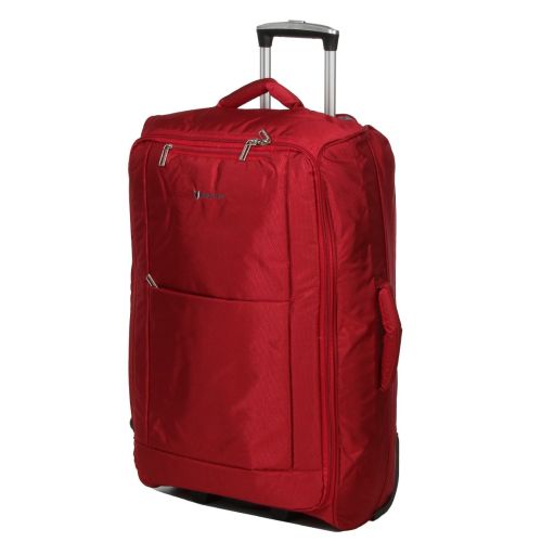 Чемодан Средний+ (M+) тканевый на 2 колесах Airtex 525 Queluz 68x40x22см 60л Красный