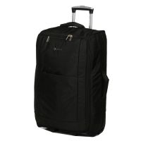 Чемодан Средний+ (M+) тканевый на 2 колесах Airteх 525 Queluz 68х40х22см 60л Черный
