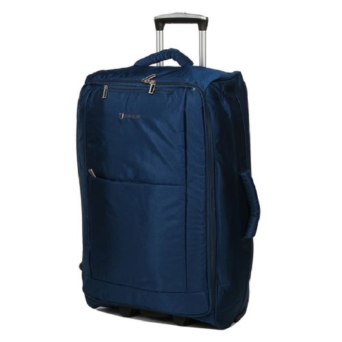 Чемодан Средний+ (M+) тканевый на 2 колесах Airtex 525 Queluz 68x40x22см 60л Синий
