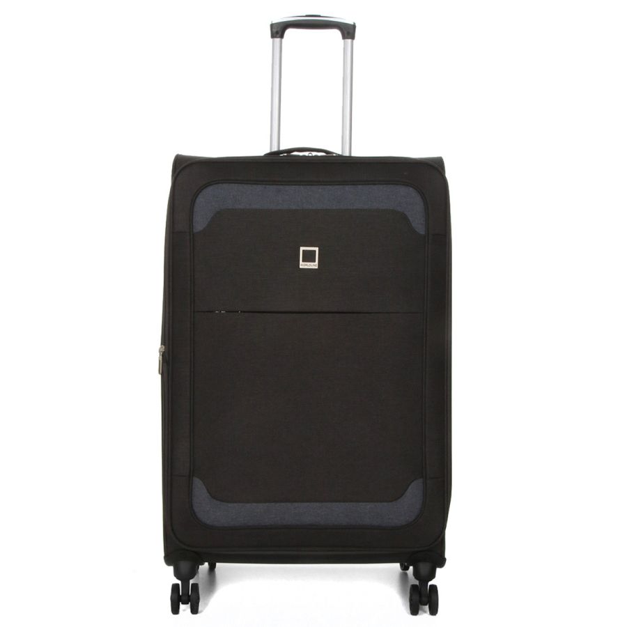 Чемодан Гигант (XL) тканевый Airtex Worldline Tirana 608 на 4 колесах 75x46x28см 100л Серый