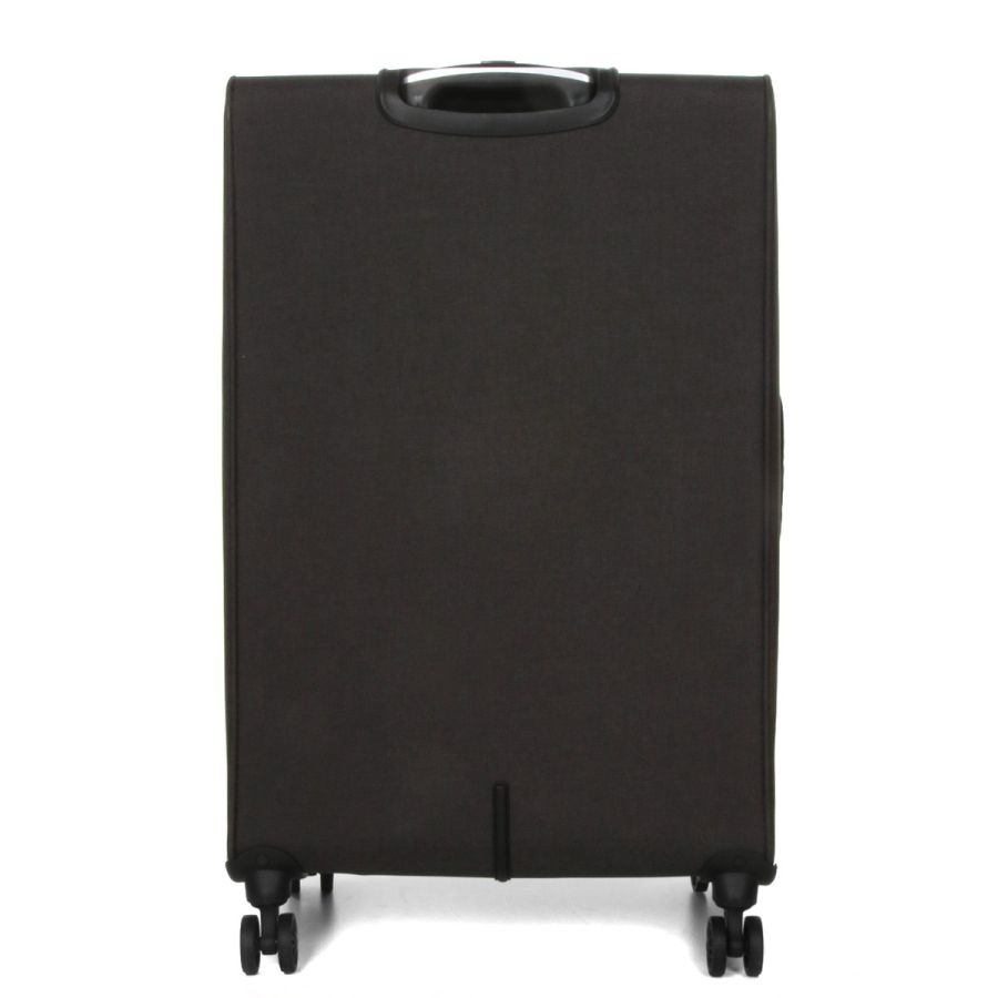 Чемодан Гигант (XL) тканевый Airtex Worldline Tirana 608 на 4 колесах 75x46x28см 100л Серый