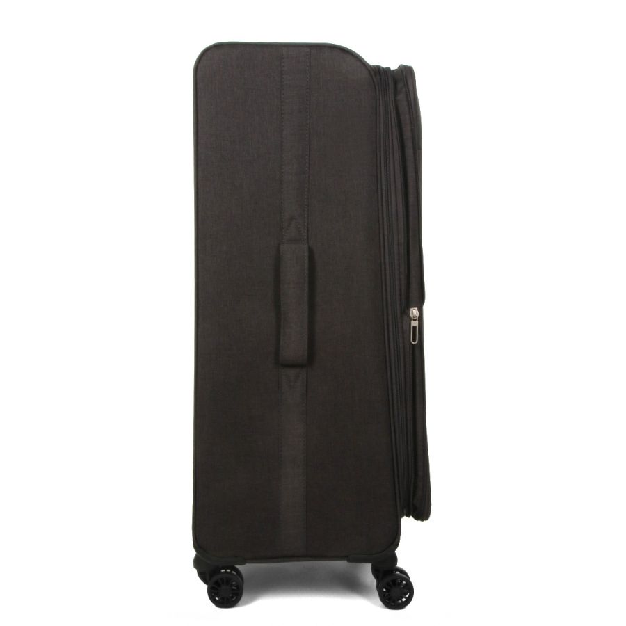 Чемодан Гигант (XL) тканевый Airtex Worldline Tirana 608 на 4 колесах 75x46x28см 100л Серый