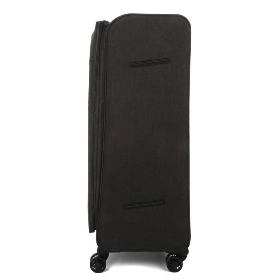 Чемодан Гигант (XL) тканевый Airtex Worldline Tirana 608 на 4 колесах 75x46x28см 100л Серый