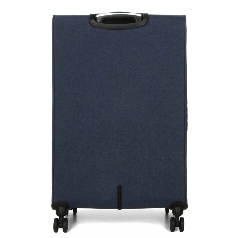 Чемодан Гигант (XL) тканевый Airtex Worldline Tirana 608 на 4 колесах 75x46x28см 100л Синий
