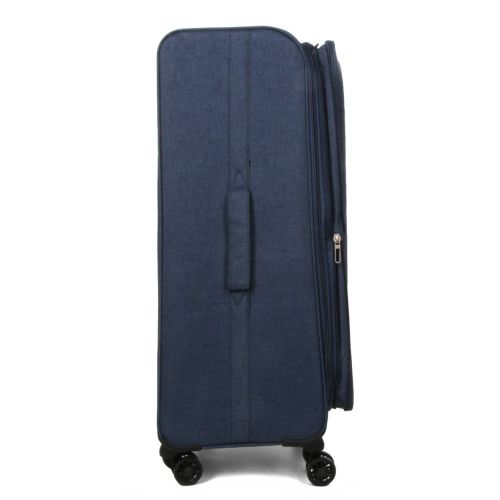Чемодан Гигант (XL) тканевый Airtex Worldline Tirana 608 на 4 колесах 75x46x28см 100л Синий