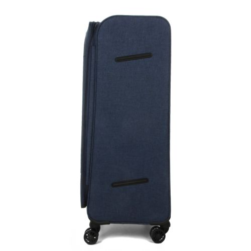 Чемодан Гигант (XL) тканевый Airtex Worldline Tirana 608 на 4 колесах 75x46x28см 100л Синий