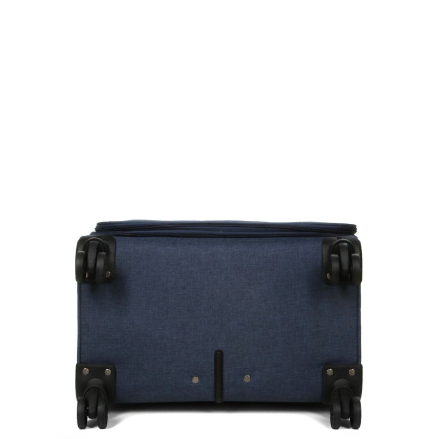 Чемодан Гигант (XL) тканевый Airtex Worldline Tirana 608 на 4 колесах 75x46x28см 100л Синий