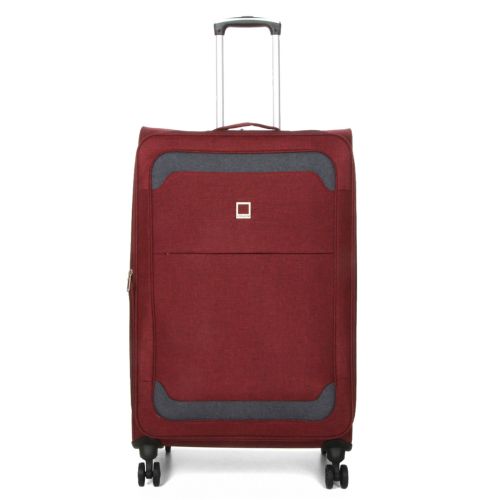 Чемодан Большой (L) тканевый Airtex Worldline Tirana 608 на 4 колесах 75x46x28см 100л Бордовый