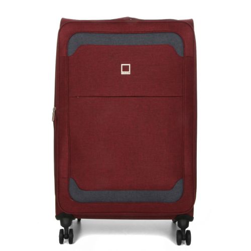 Чемодан Большой (L) тканевый Airtex Worldline Tirana 608 на 4 колесах 75x46x28см 100л Бордовый