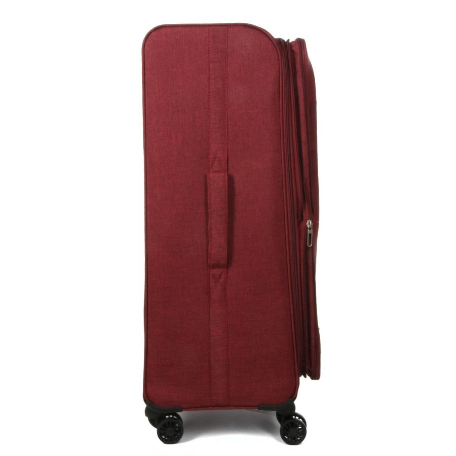 Чемодан Большой (L) тканевый Airtex Worldline Tirana 608 на 4 колесах 75x46x28см 100л Бордовый