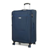 Чемодан Большой 78х47х30 тканевый Airteх 825 на 4 колесах Синий