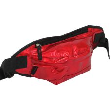 Голограмная поясная сумка Loren SS112 Красная