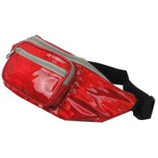 Голограмная сумка на пояс из кожзаменителя Loren SS113 Красная