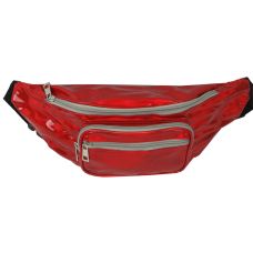 Голограмная сумка на пояс из кожзаменителя Loren SS113 Красная