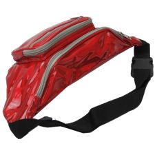 Голограмная сумка на пояс из кожзаменителя Loren SS113 Красная
