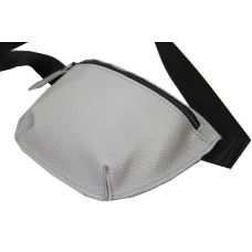 Женская кожаная сумка на пояс Borsacomoda  908.016 Светло-серая