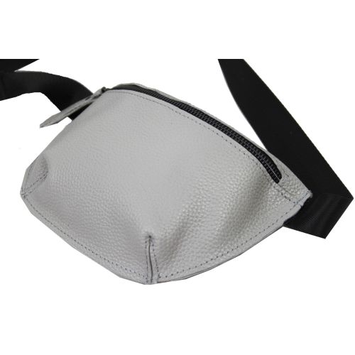 Женская кожаная сумка на пояс Borsacomoda  908.016 Светло-серая