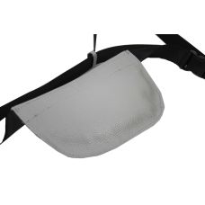 Женская кожаная сумка на пояс Borsacomoda  908.016 Светло-серая