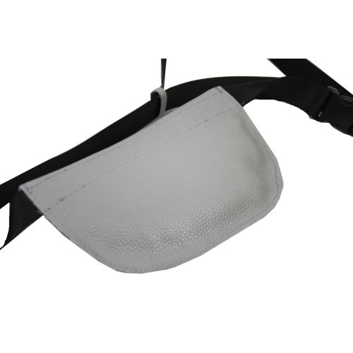 Женская кожаная сумка на пояс Borsacomoda  908.016 Светло-серая